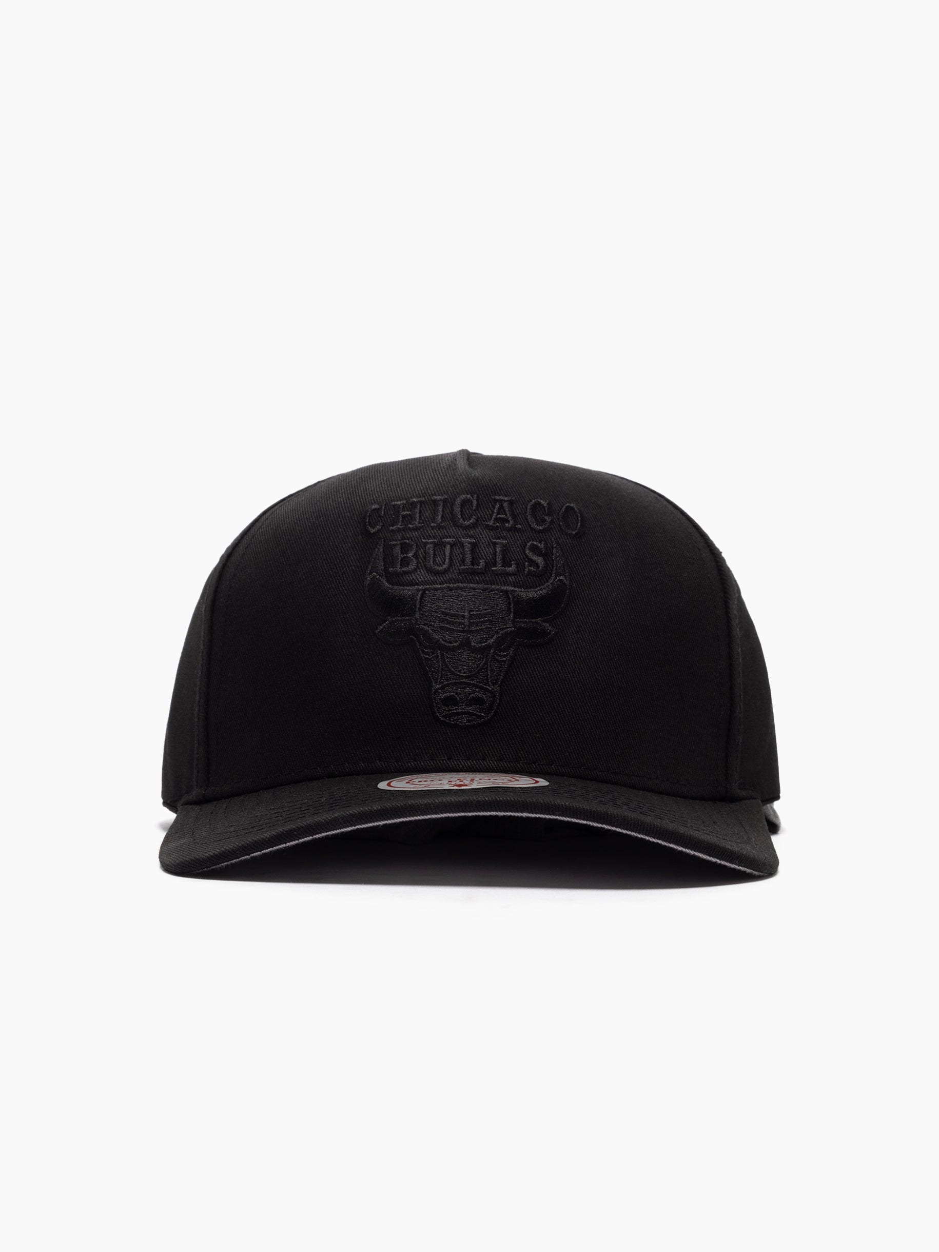 Chicago Bulls Hat - Black EG Pro Pinch NBA Basketball Snapback Cap - Mitchell & Ness