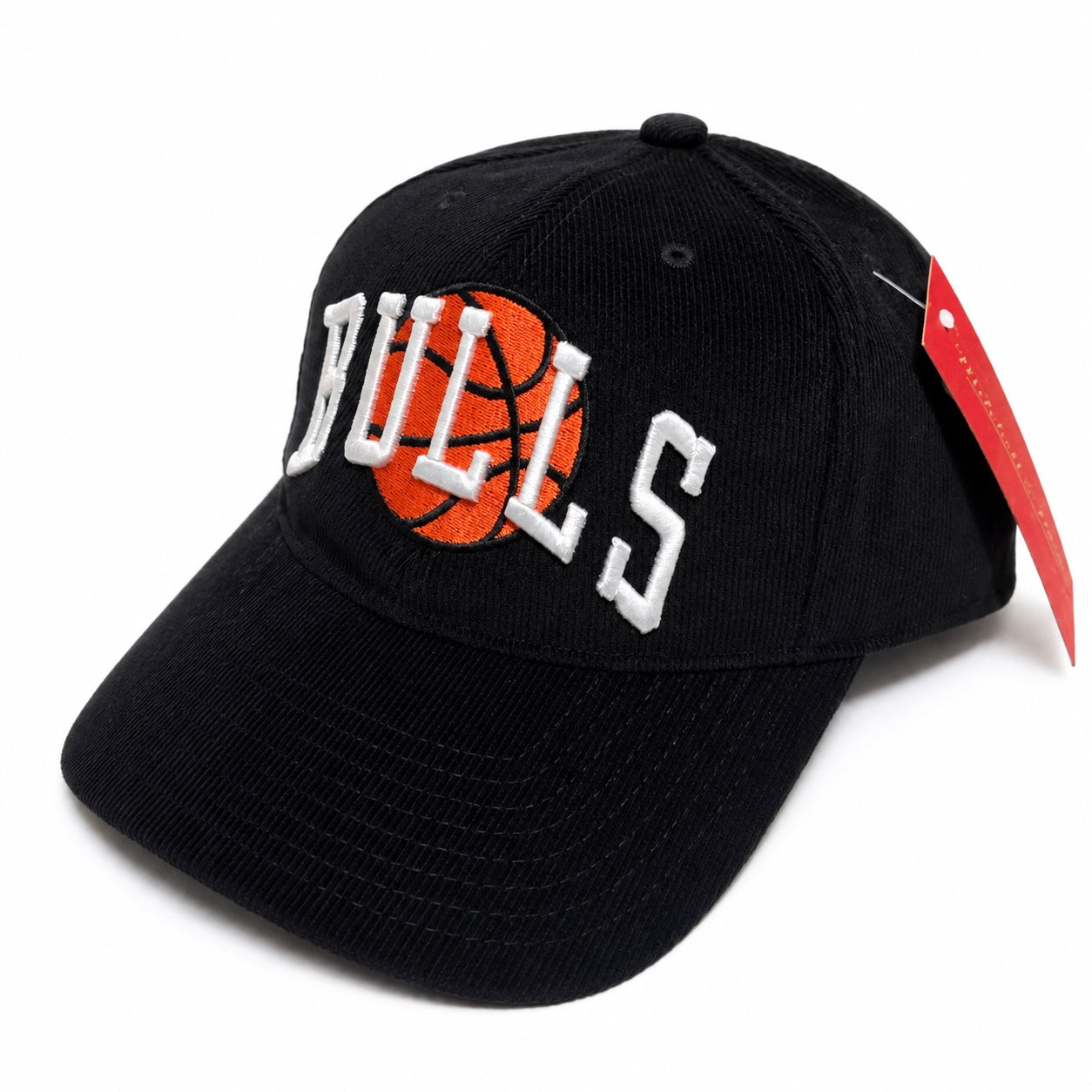 Chicago Bulls Hat - Black NBA Cord Arch Snapback - Mitchell & Ness