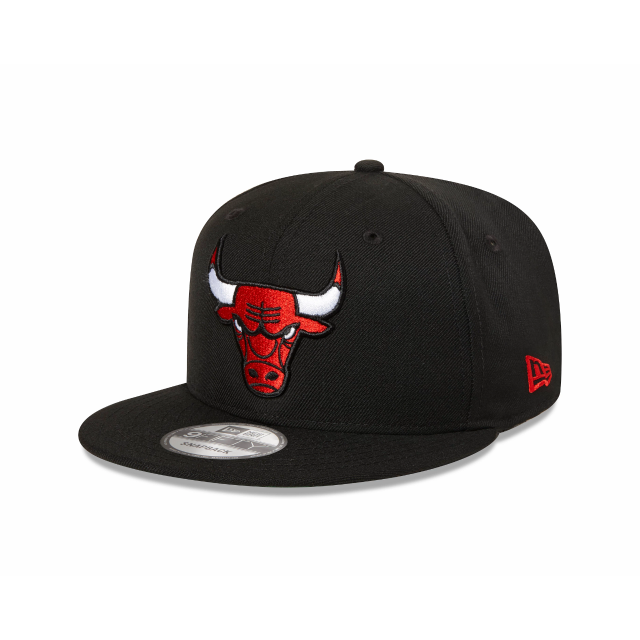 Chicago Bulls Hat - Black Official Team Colour NBA 9Fifty Snapback Cap - New Era