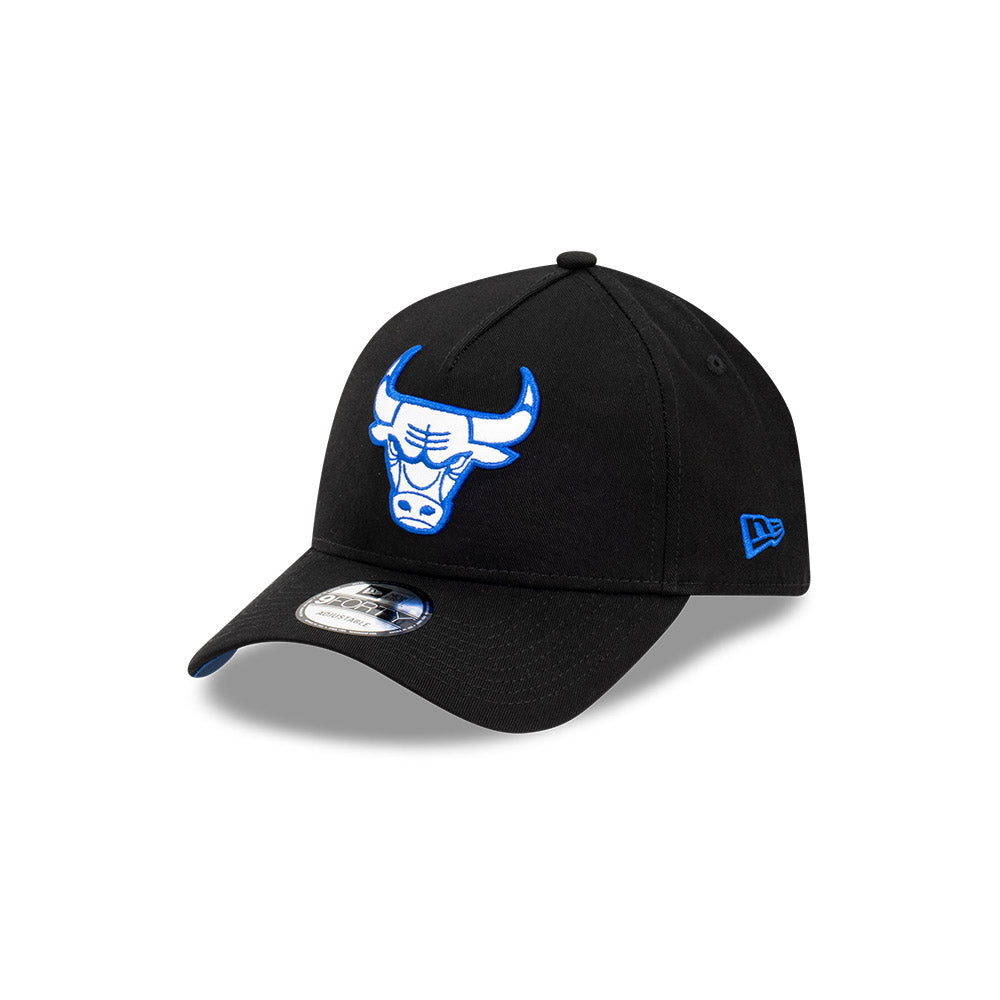 Chicago Bulls Hat Black Royal Blue White 9Forty A-Frame NBA Snapback