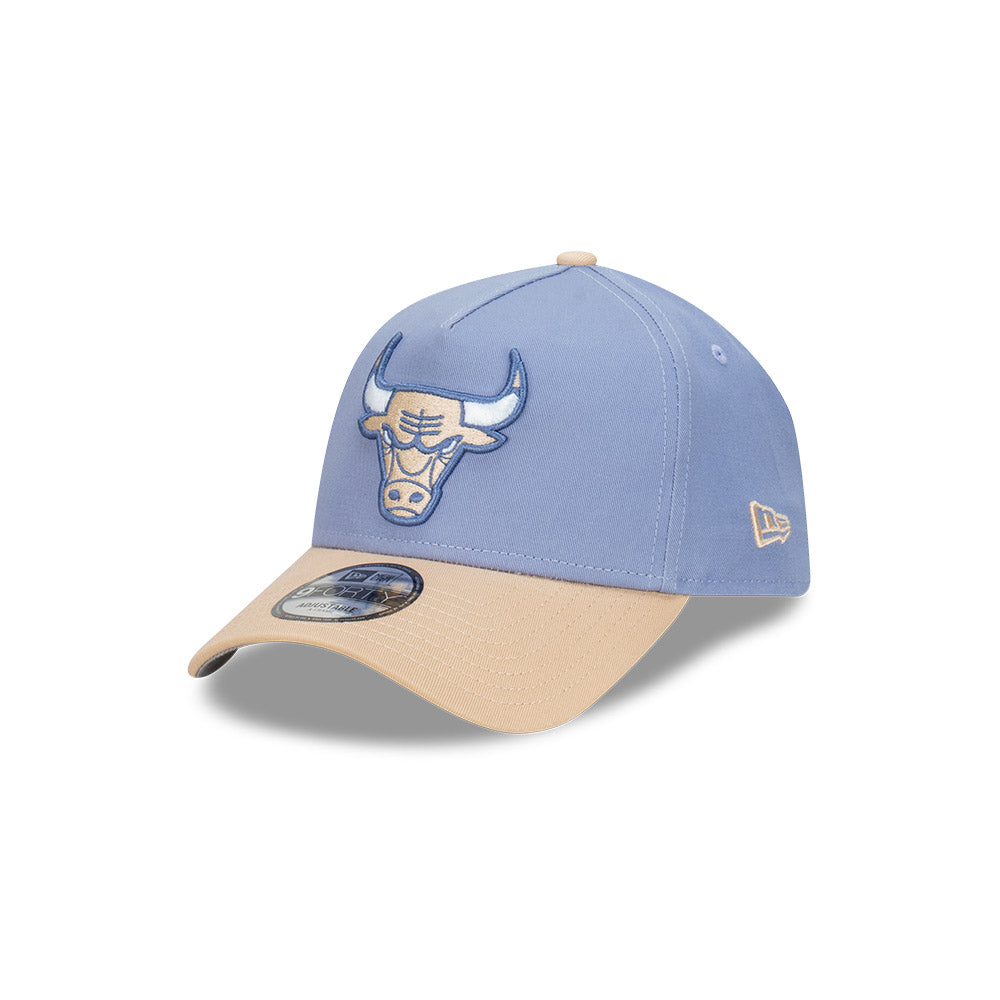 Chicago Bulls Hat - Blueberry Cream 2-Tone 9Forty A-Frame NBA Snapback Cap - New Era