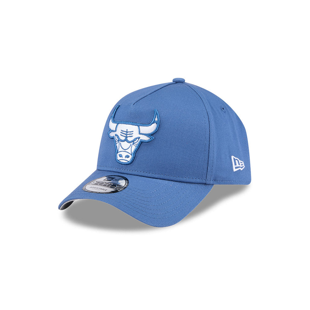 Chicago Bulls Hat - Indigo Blue 9Forty A-Frame NBA Snapback Cap - New Era