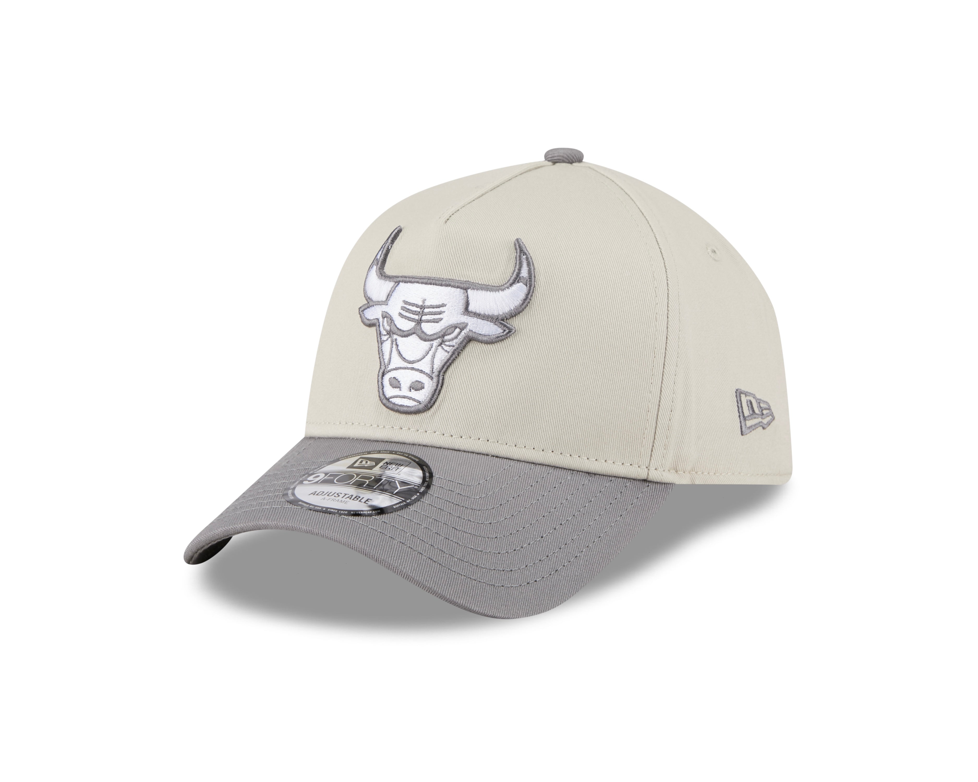 Chicago Bulls Hat - Stone Storm 2-Tone 9Forty A-Frame NBA Snapback Cap - New Era