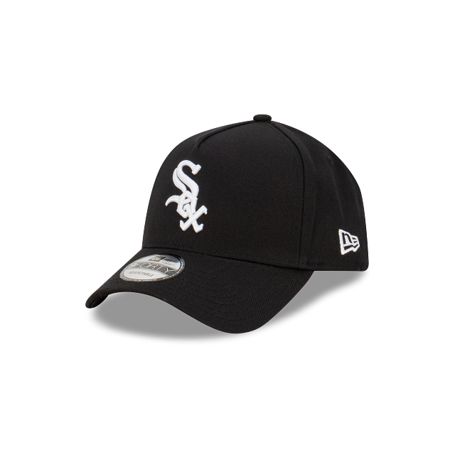 Chicago White Sox Hat - Black OTC 9Forty A-Frame MLB Snapback Cap - New Era