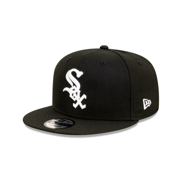 Chicago White Sox Hat - Black Official Team Colour MLB 9Fifty Snapback Cap - New Era