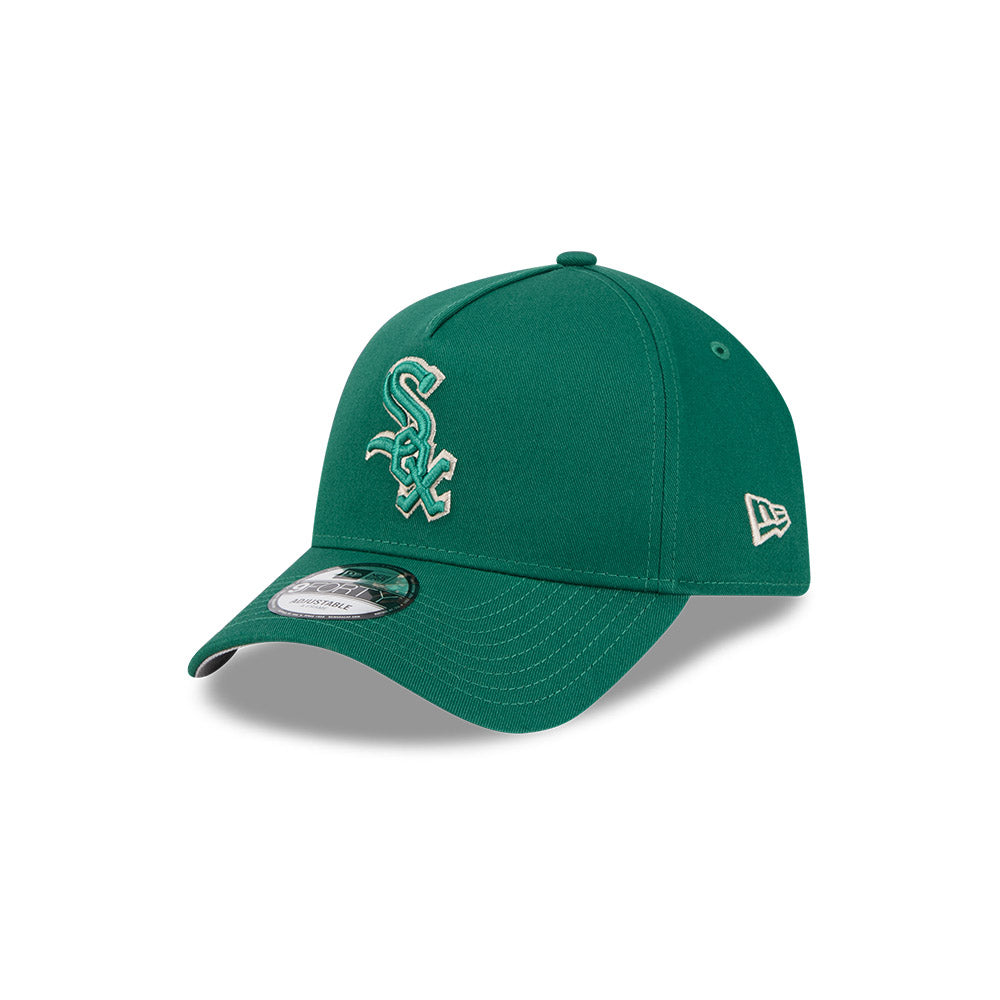 Chicago White Sox Hat - Deep Emerald Green 9Forty A-Frame MLB Snapback Cap - New Era