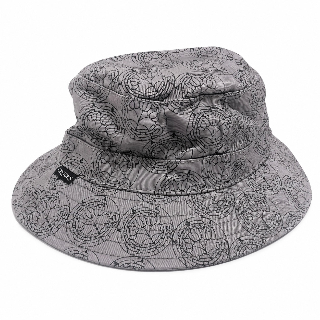 Crooks & Castles - Cathedral Speckle Grey Bucket Hat