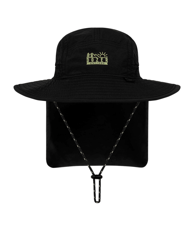 Dozer Boys Bucket Hat - Black Legionnaire Flap - Barney