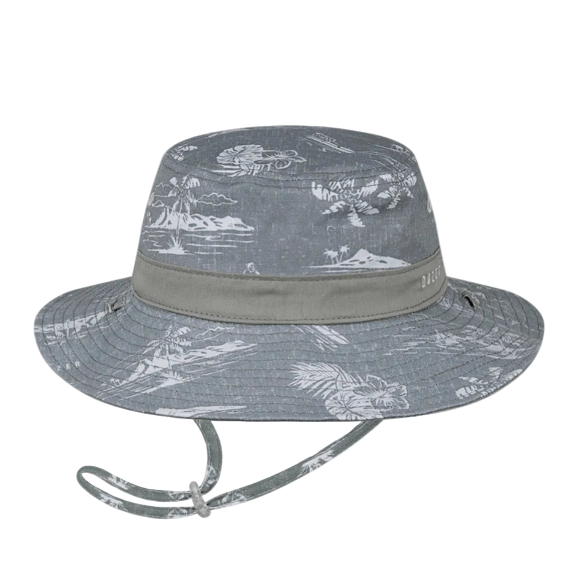 Dozer Boys Bucket Hat - Grey Palm Trees Print - Ryder