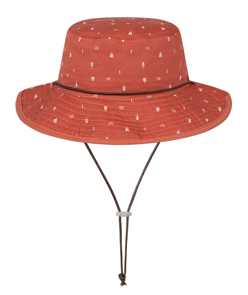 Dozer Boys Bucket Hat - Rust With Symbol Patterns  - Cody