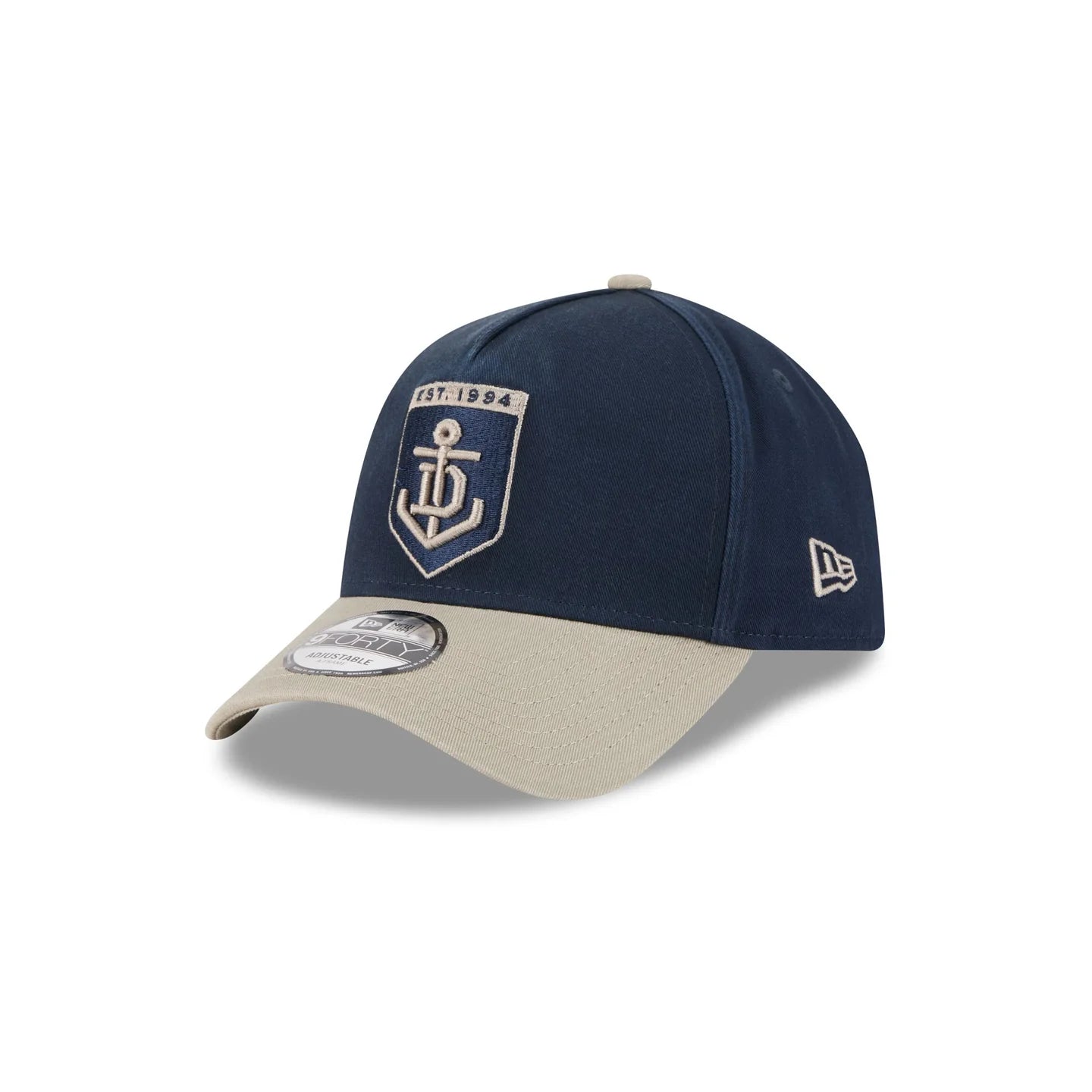 Fremantle Dockers Hat - 2-Tone Pebble Supporter Summer 9Forty A-Frame AFL Snapback Cap - New Era