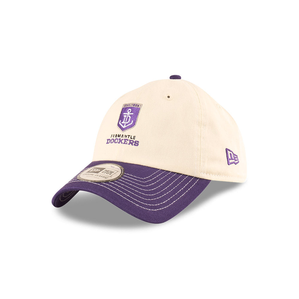 Fremantle Dockers Hat - 2025 AFL 2Tone Chrome Contrast Casual Classic Strapback Cap - New Era