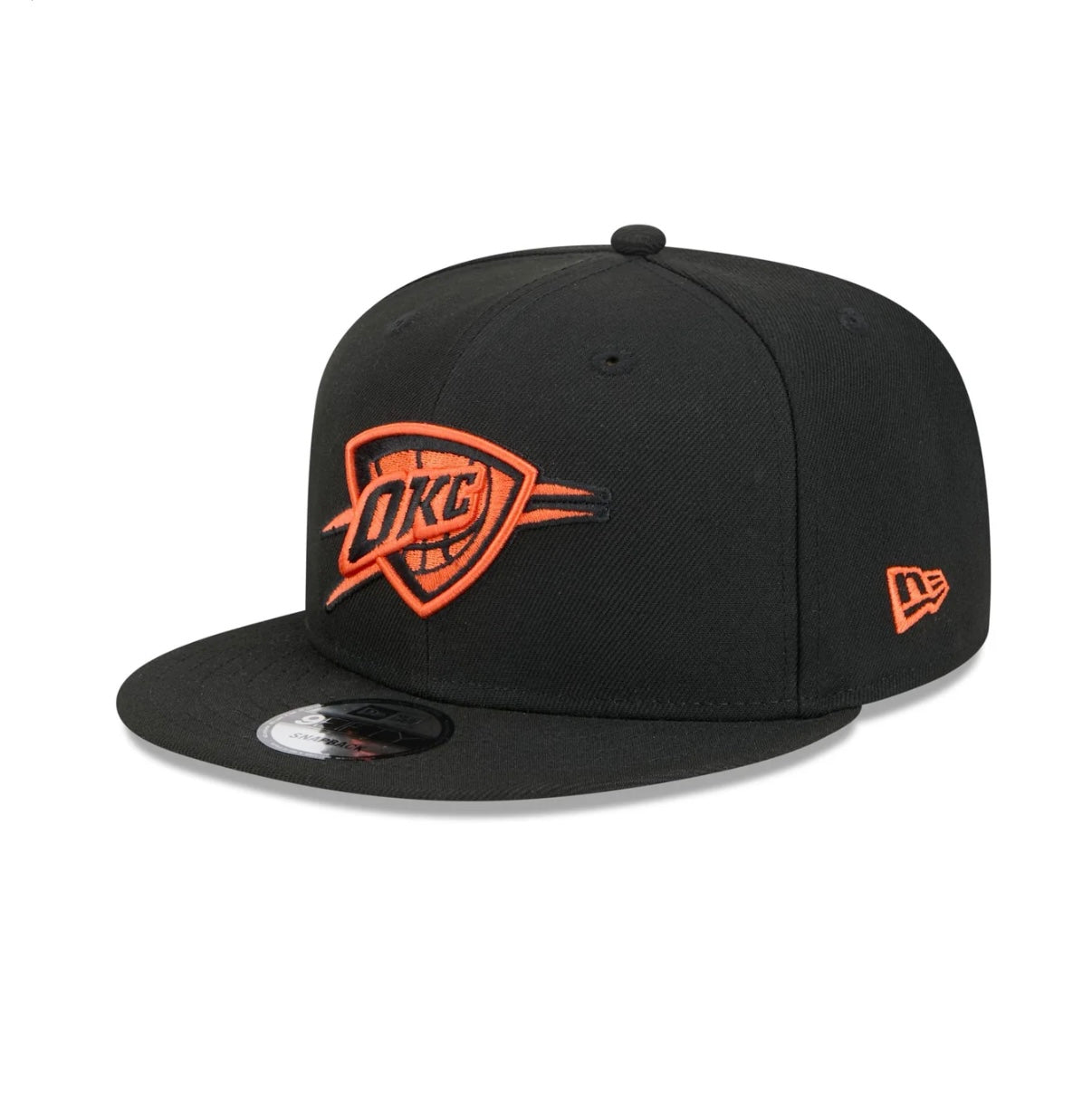 Oklahoma City Thunder Hat - NBA 2024-2025 City Edition Alternate Black 9Fifty Snapback Cap - New Era