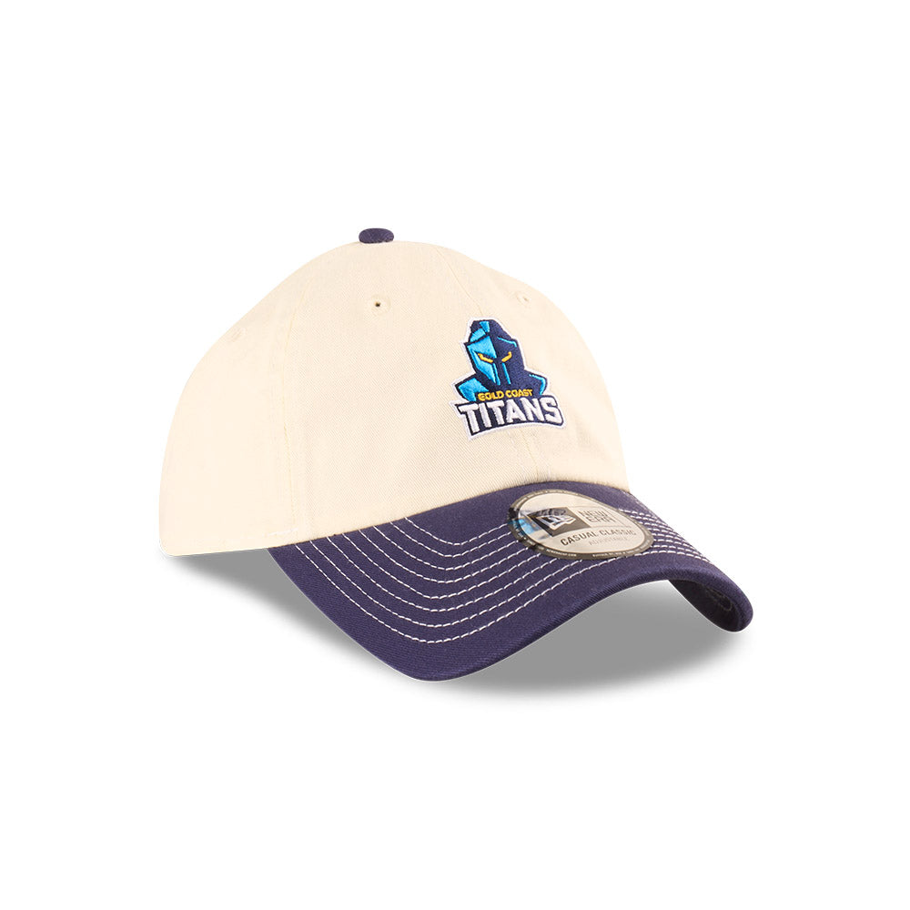 Gold Coast Titans Hat - 2025 NRL 2Tone Chrome Contrast Casual Classic Strapback Cap - New Era