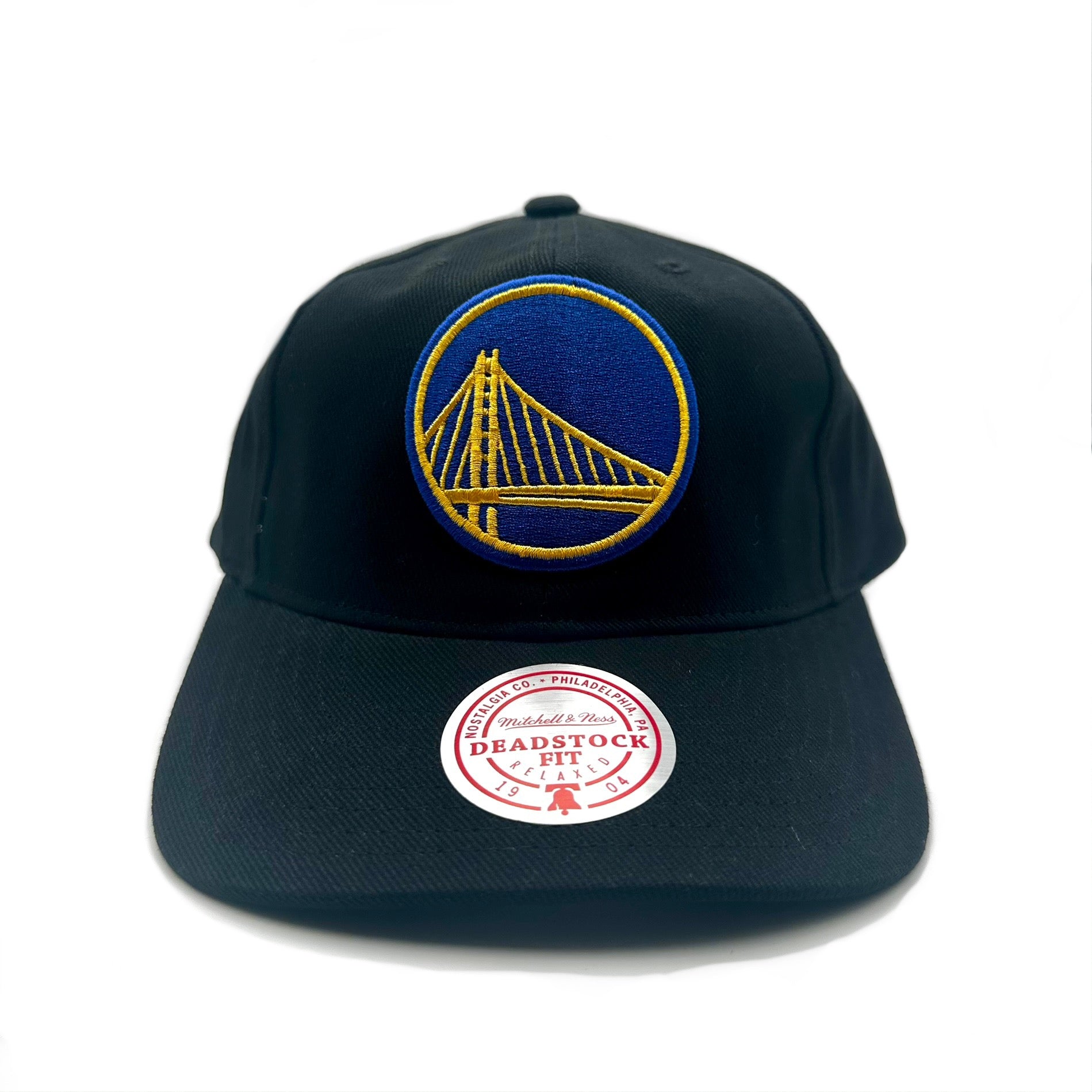 Golden State Warriors Hat - Black NBA Core Classic Deadstock Snapback - Mitchell & Ness