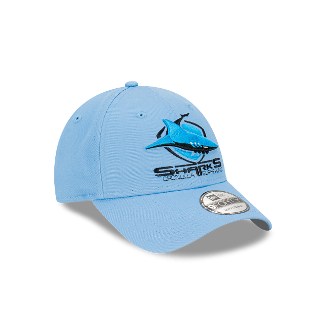 Cronulla-Sutherland Sharks Hat - Official Team Colour NRL Essentials 9Forty Strapback Cap - New Era