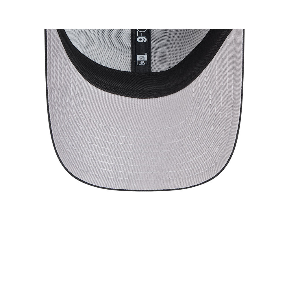 Chicago Bulls Youth Kids Hat - Black Metallic 9Forty Kids NBA Snapback Cap - New Era