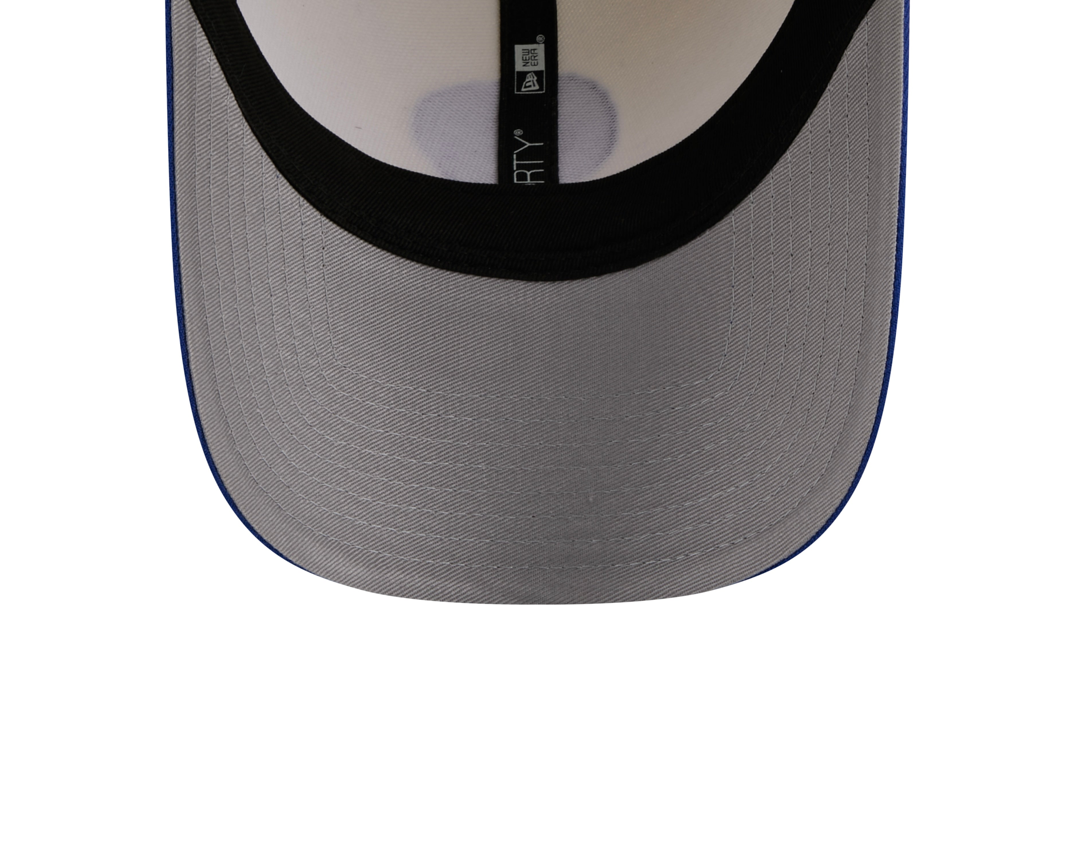 LA Rams Hat - Blue Chrome White 2Tone NFL Historic 9Forty Snapback Cap - New Era