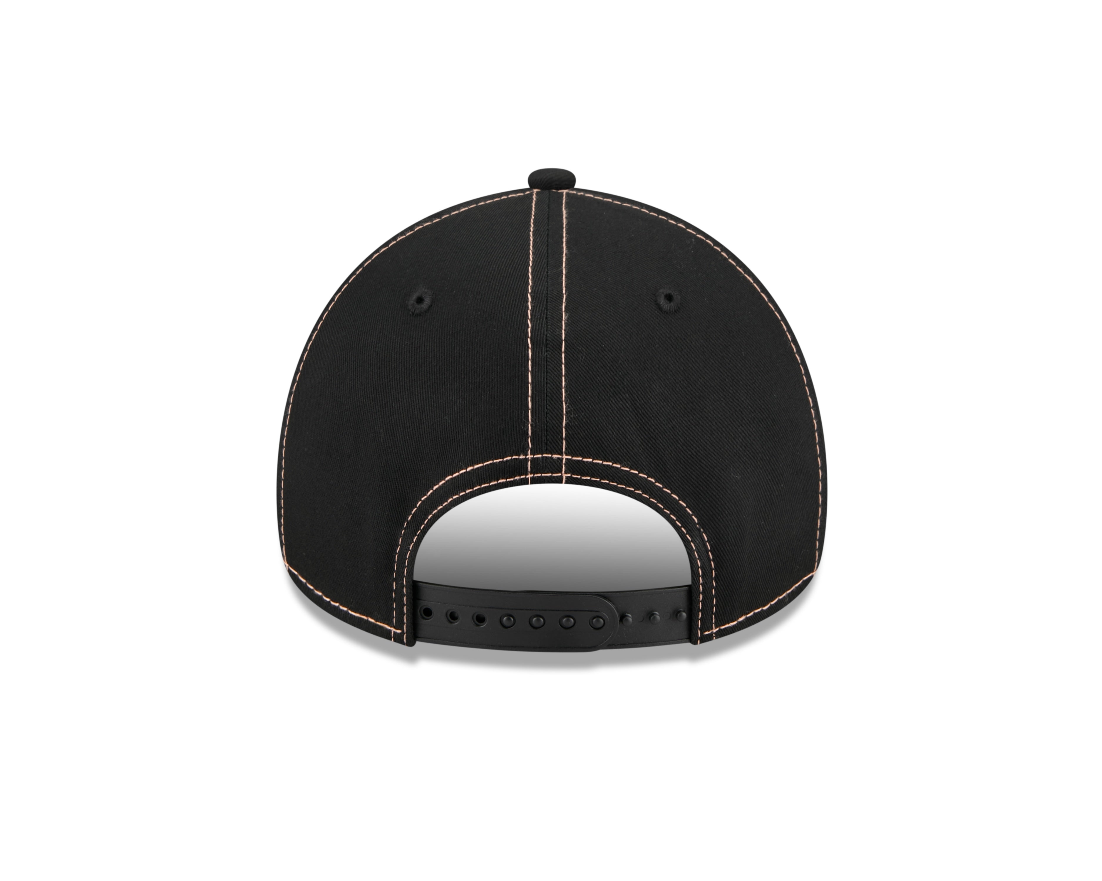 New York Mets Hat - Black Colour Contrast 9Forty A-Frame MLB Snapback Cap - New Era