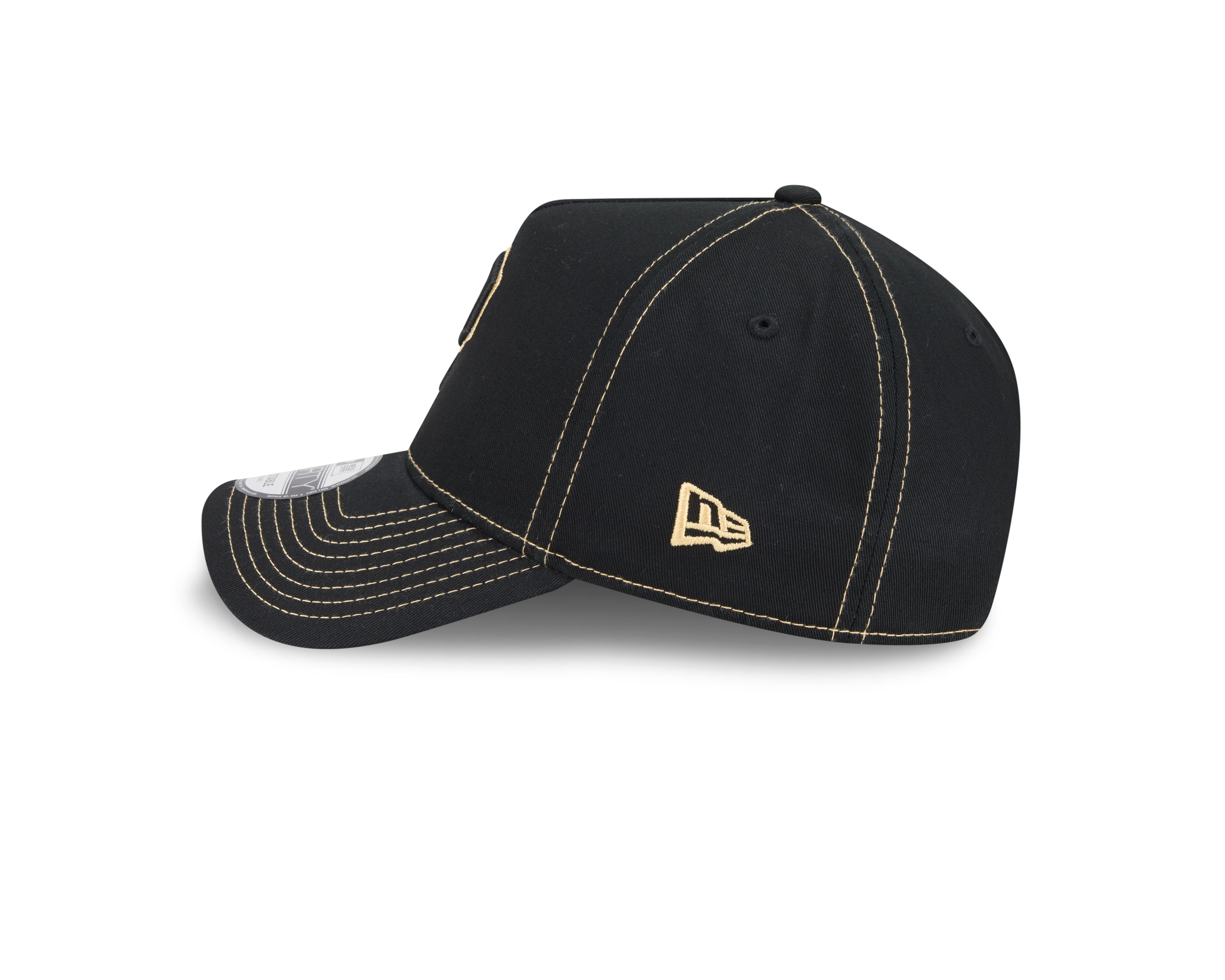 Pittsburgh Pirates Hat - Black Colour Contrast 9Forty A-Frame MLB Snapback Cap - New Era
