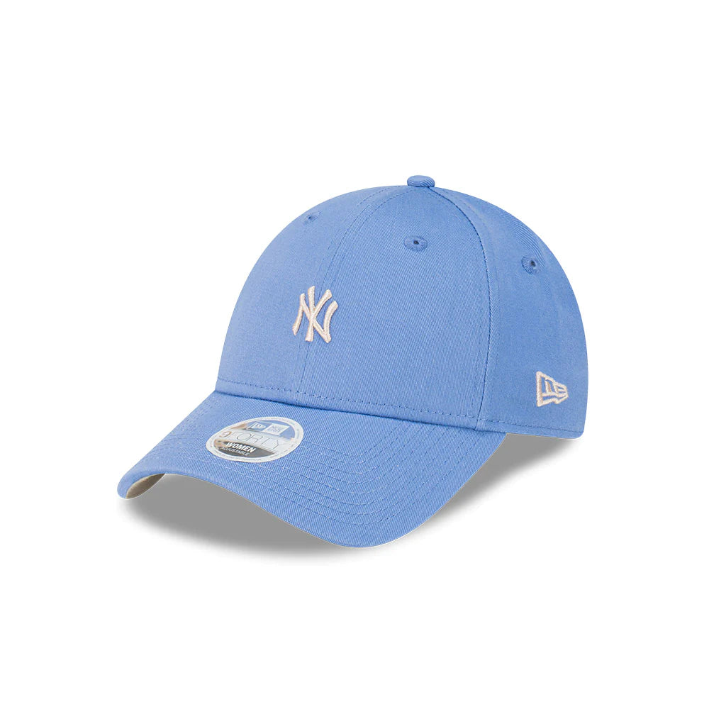 New York Yankees Women's Cap - Seasonal Copen Blue Mini Stone 9Forty MLB Strapback Hat - New Era