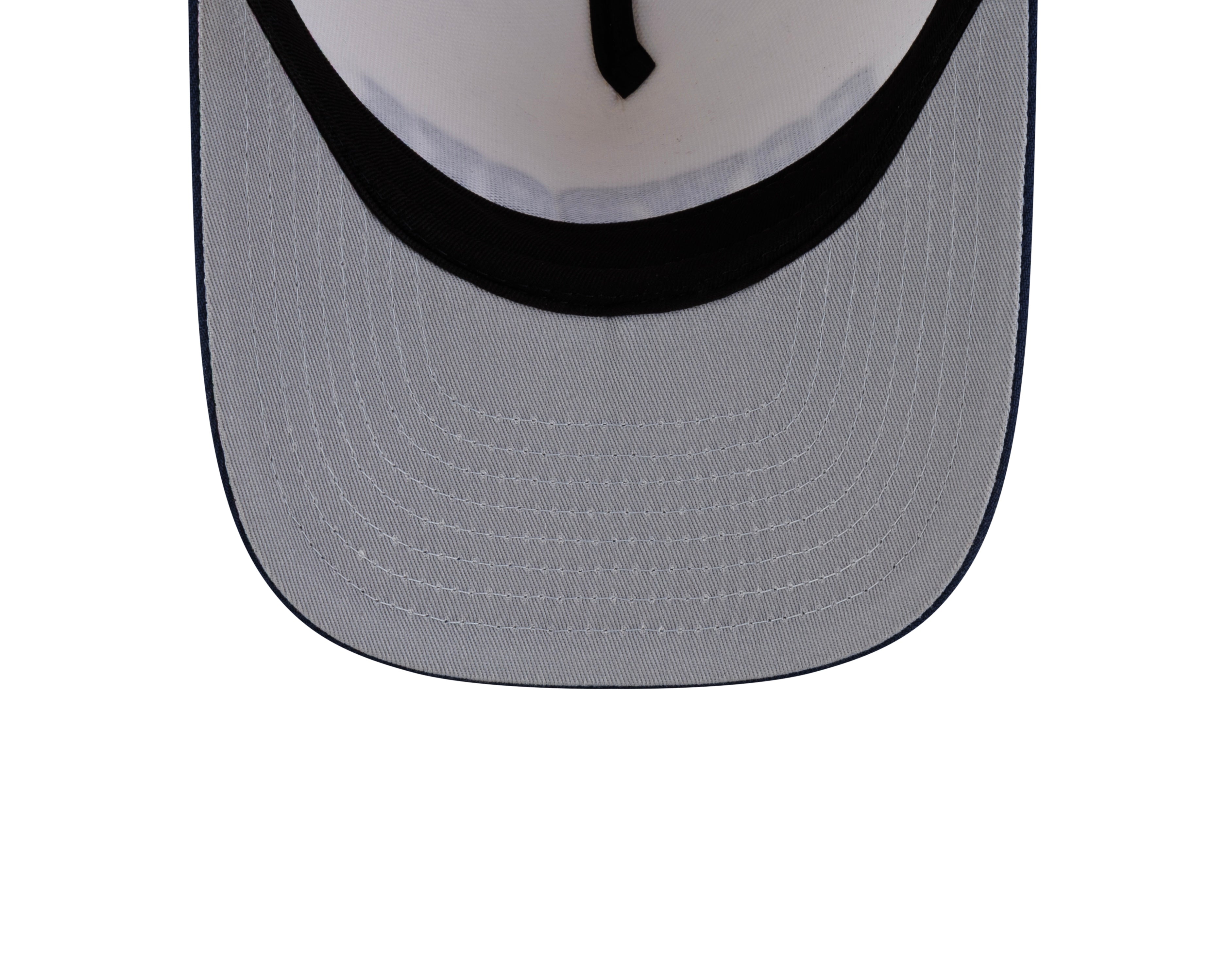Dallas Cowboys Hat - Chrome White Navy 2Tone Team Script NFL 9Fifty A-Frame Snapback Cap - New Era
