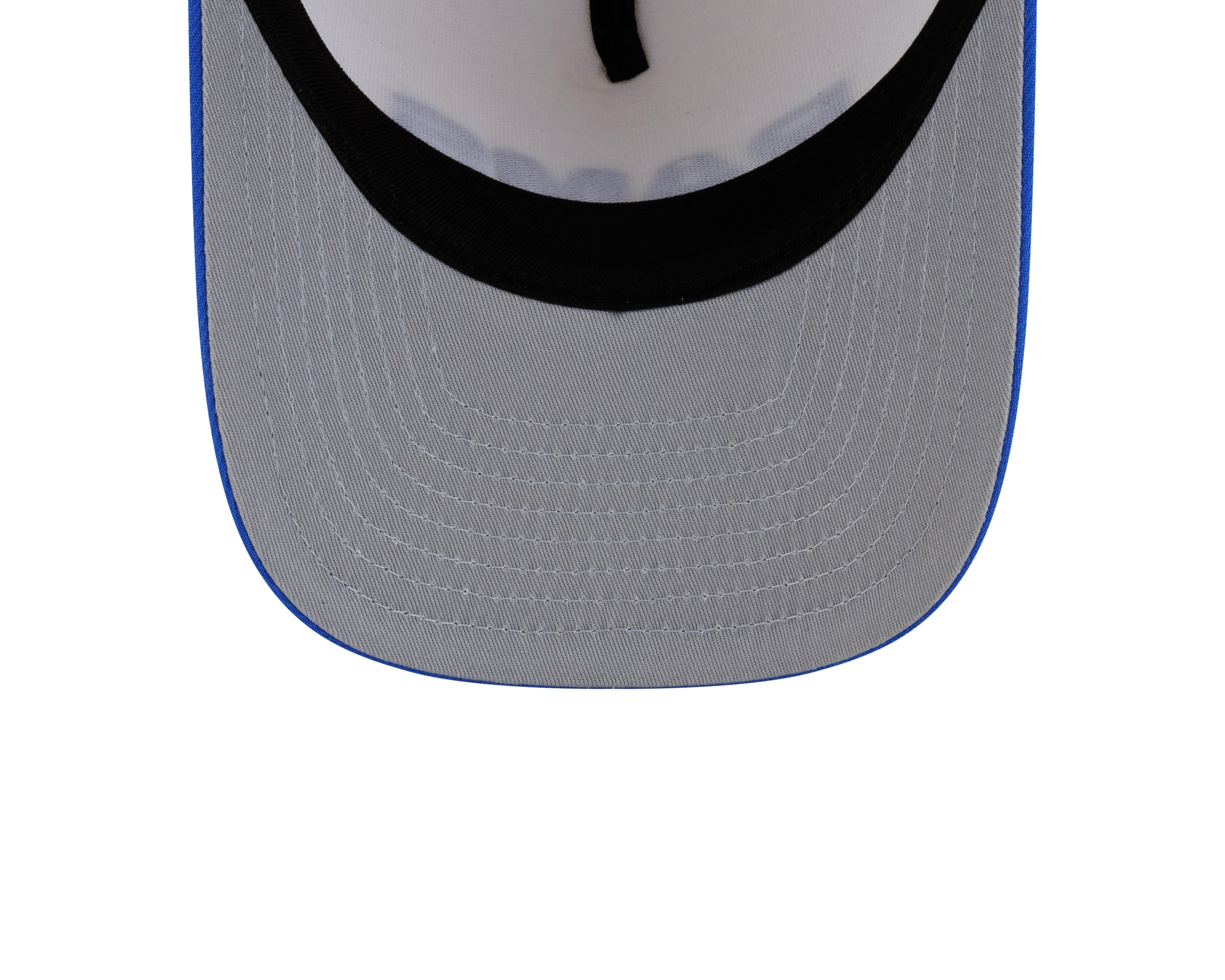 LA Rams Hat - Chrome White Blue 2Tone Team Script NFL 9Fifty A-Frame Snapback Cap - New Era