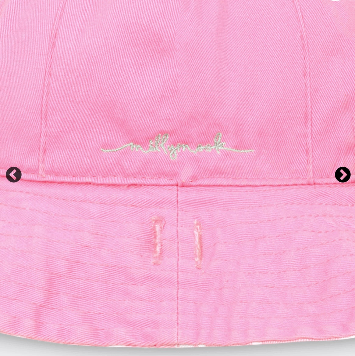 Millymook Girls Wide Brim Bucket Hat - Bright Pink Pattern - Madora