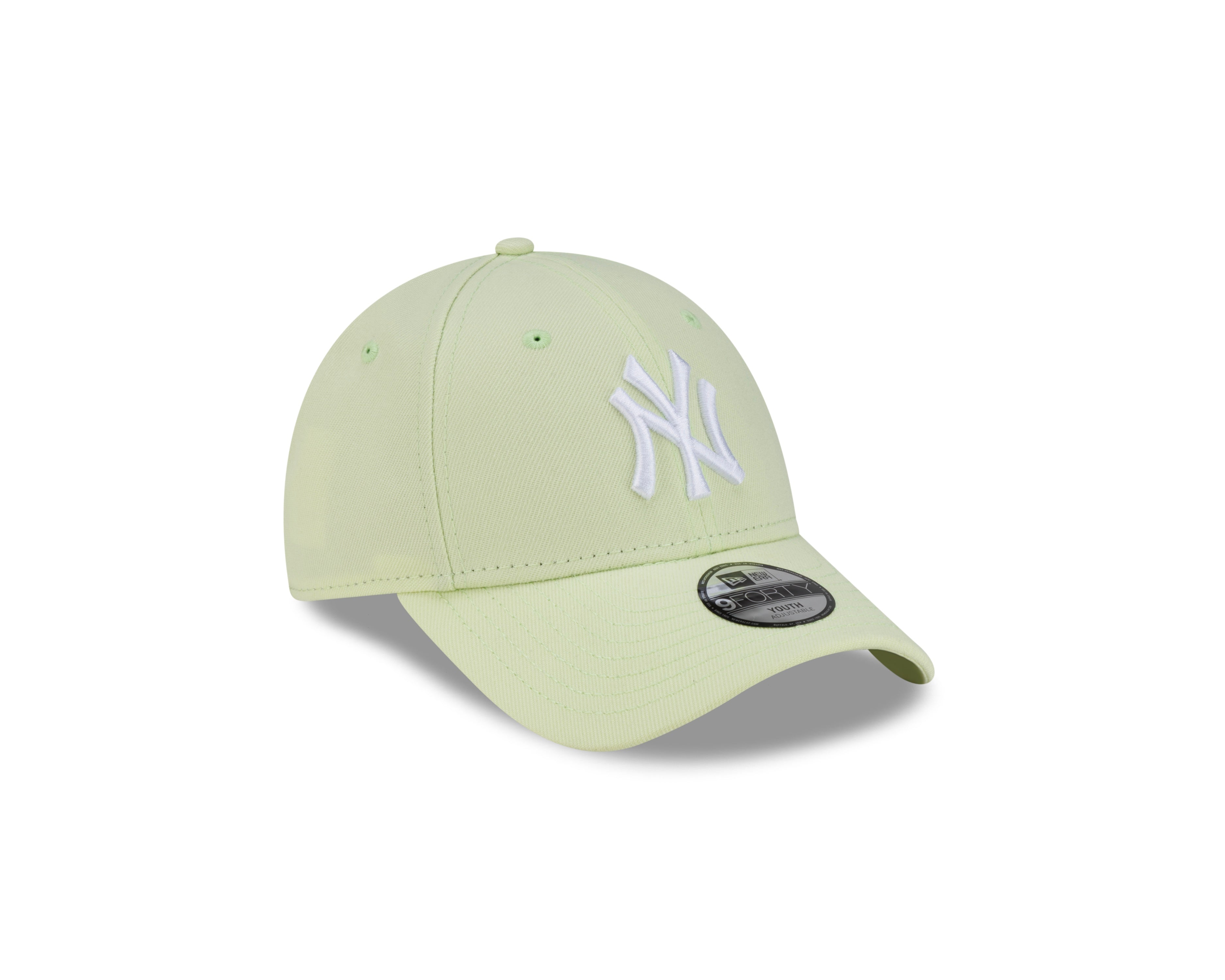 New York Yankees Youth Kids Hat - Spring Mix Light Yellow Green 9Forty Kids MLB Snapback Cap - New Era