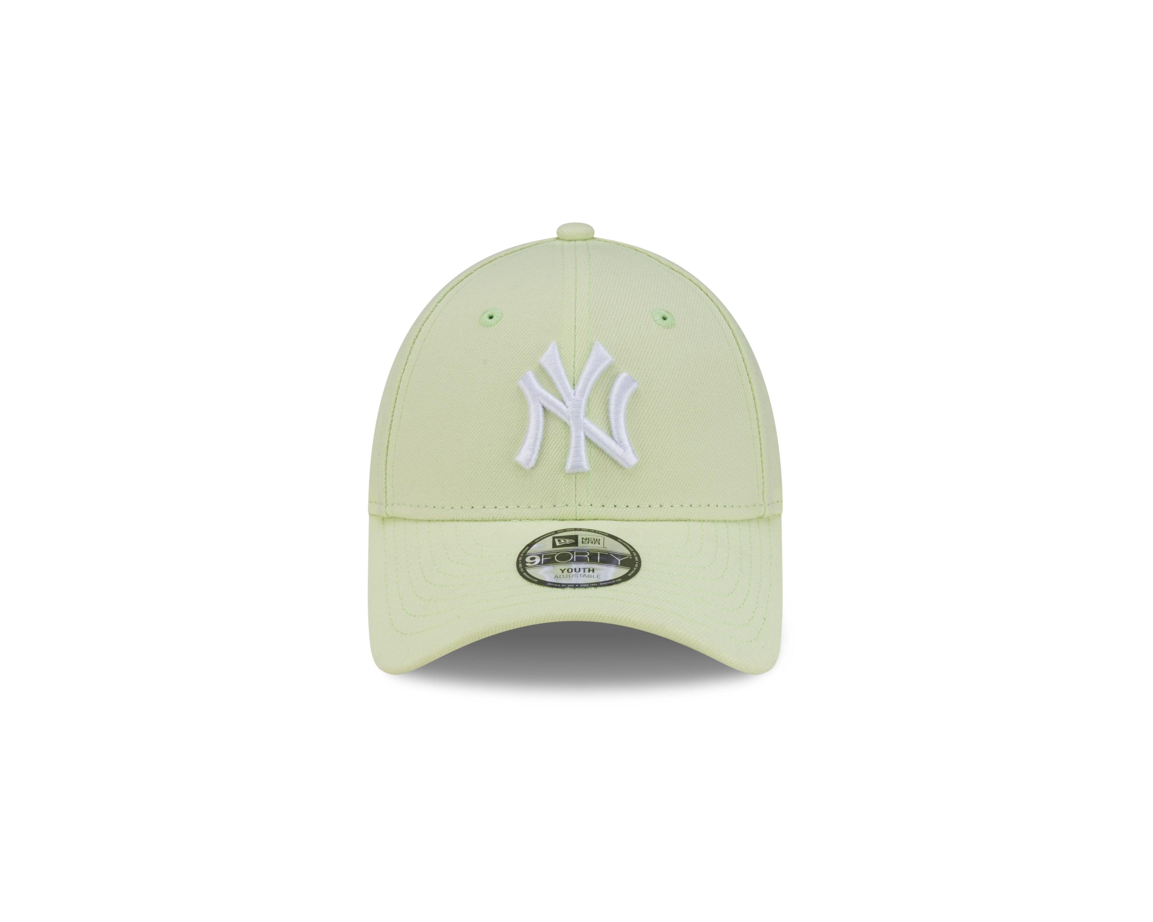 New York Yankees Youth Kids Hat - Spring Mix Light Yellow Green 9Forty Kids MLB Snapback Cap - New Era