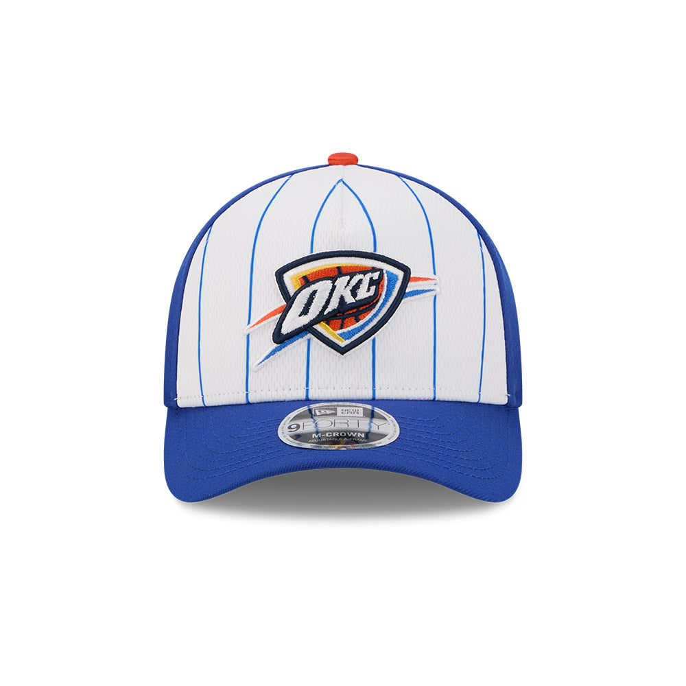 Oklahoma City Thunder Hat - 2025 Tip-Off 9Forty M-Crown A-Frame Snapback Cap - New Era