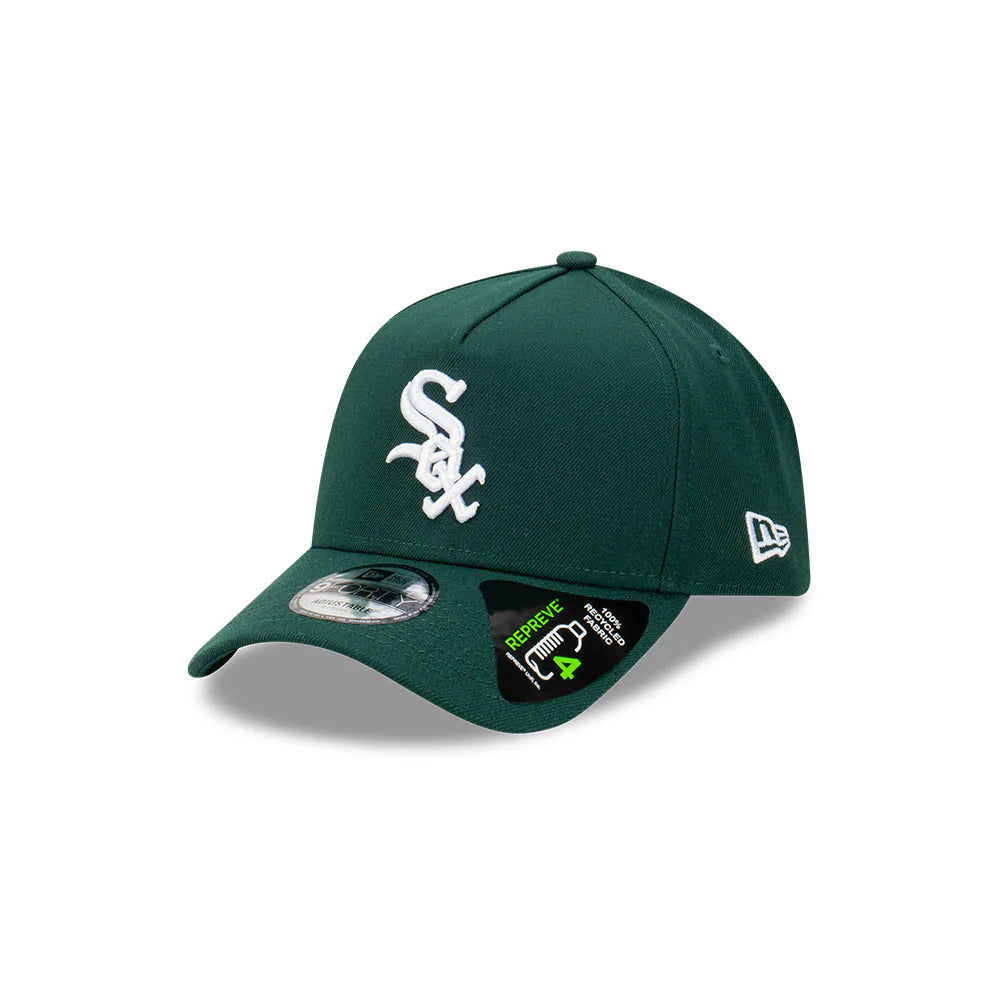 Chicago White Sox Hat - Repreve Dark Green 9Forty A-Frame MLB Snapback Cap - New Era