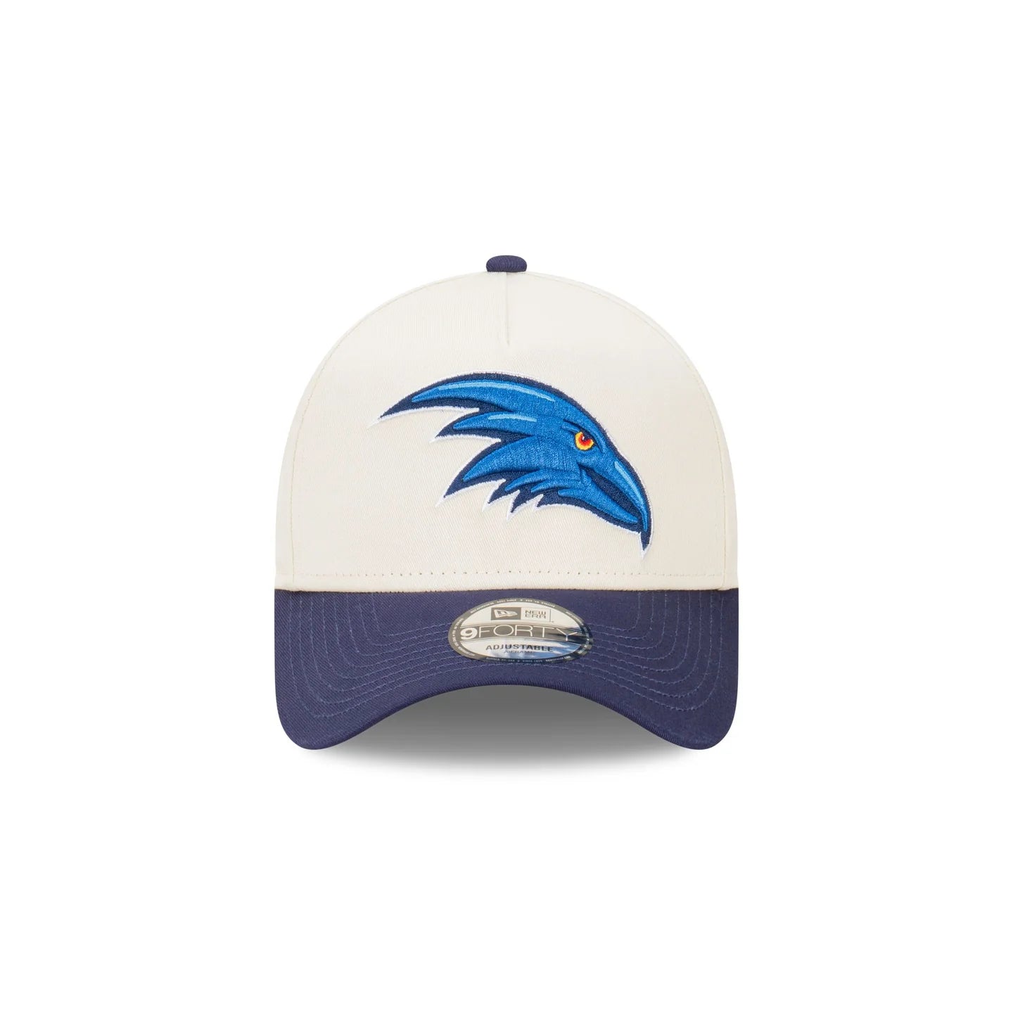 Adelaide Crows Hat - 2-Tone Chrome Navy 9Forty A-Frame AFL Snapback Cap - New Era