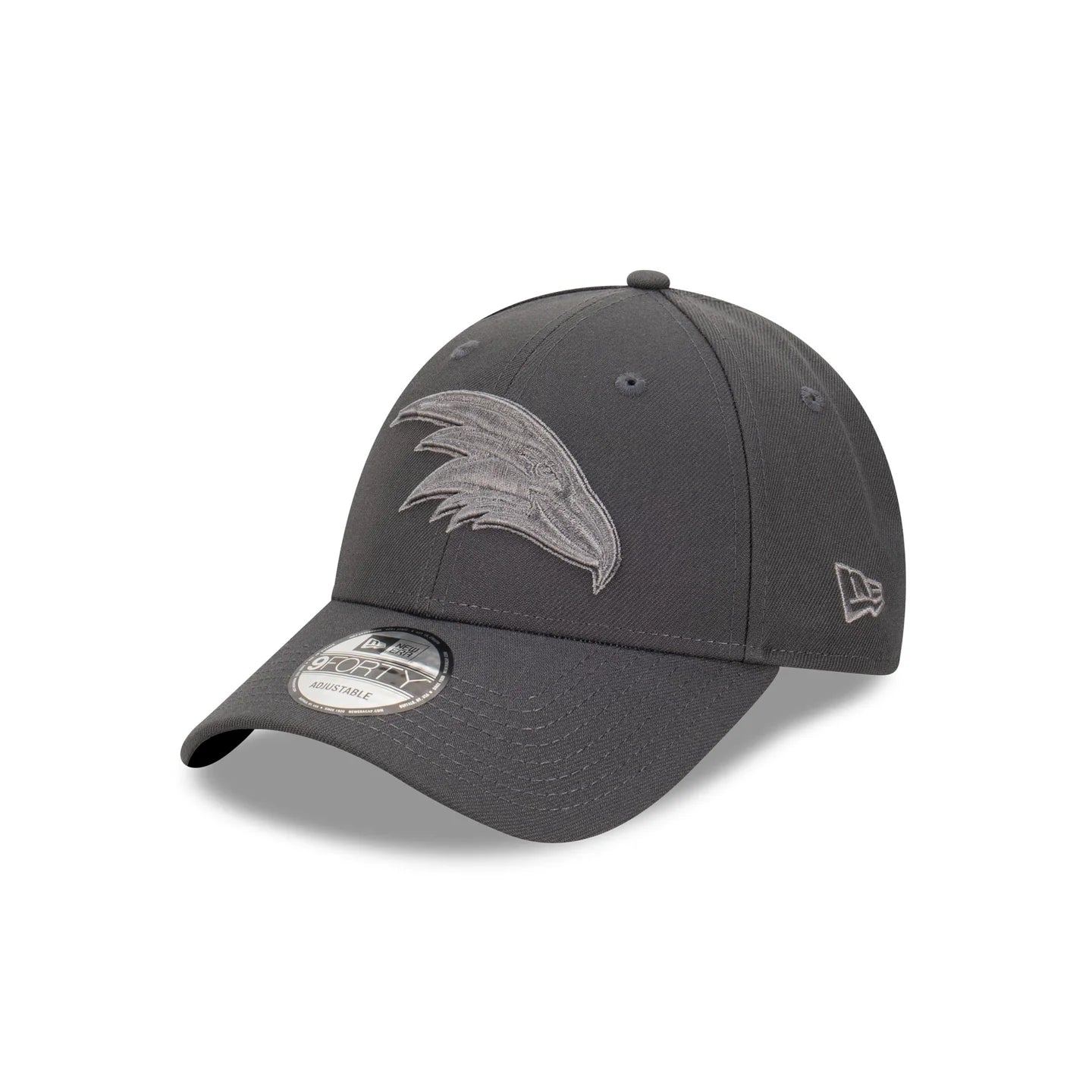 Adelaide Crows Hat - AFL Repreve Tonal Graphite Grey 9Forty Strapback Cap - New Era