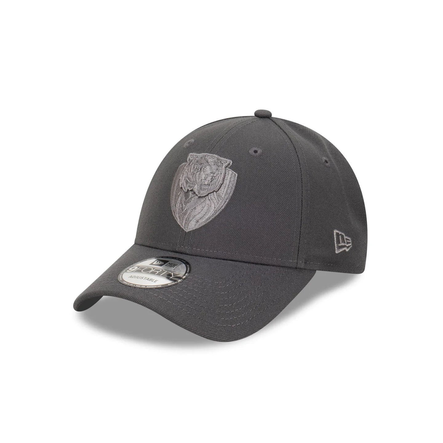Richmond Tigers Hat - AFL Repreve Tonal Graphite Grey 9Forty Strapback Cap - New Era
