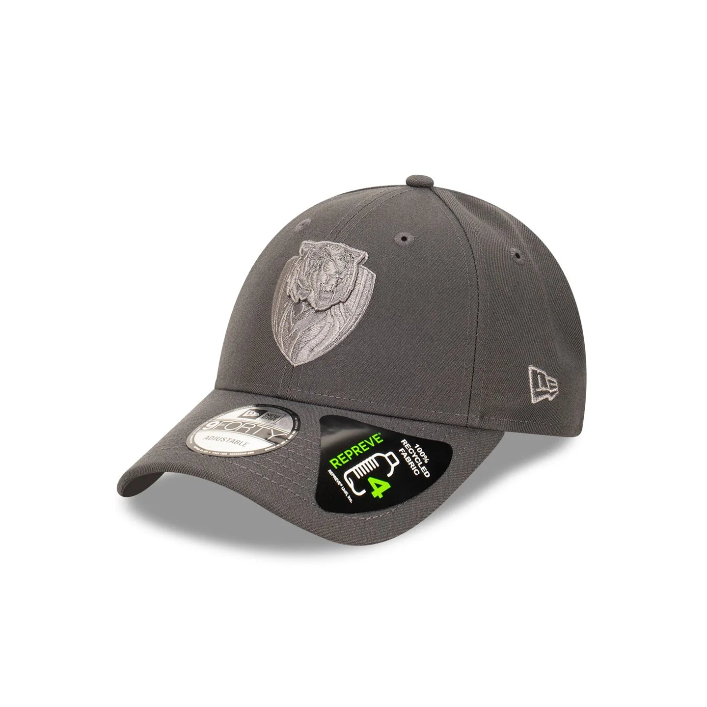 Richmond Tigers Hat - AFL Repreve Tonal Graphite Grey 9Forty Strapback Cap - New Era