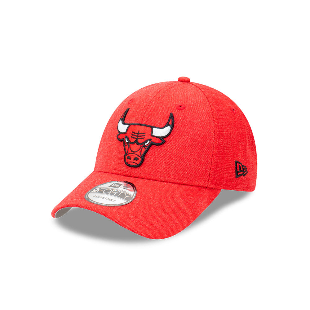 Chicago Bulls Hat - Heather Collection Red 9Forty NBA Snapback Cap - New Era