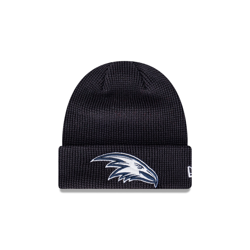 Adelaide Crows Beanie - 2024 AFL Navy Waffle Knit - New Era