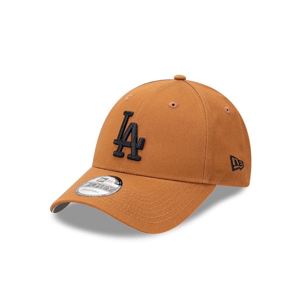 Los Angeles Dodgers Hat - Burnt Almond Collection 9Forty MLB Snapback Cap - New Era