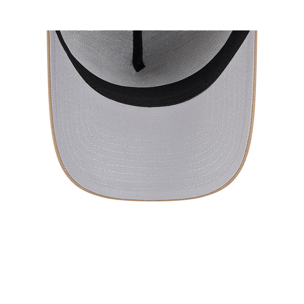 New York Yankees Hat - Khaki Colour Mix 9Forty A-Frame MLB Snapback Cap - New Era