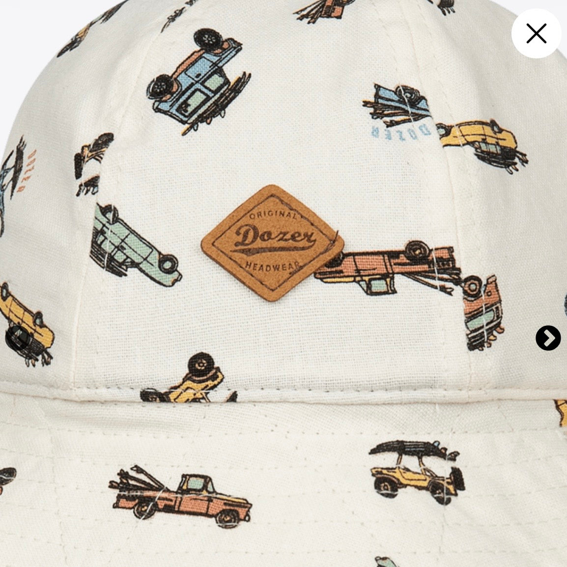 Dozer Baby Boys Floppy Bucket Hat - Truck Print - Bowen