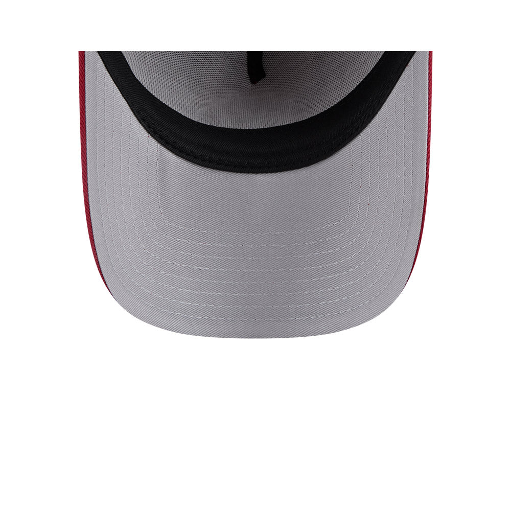 New York Yankees Hat - Red Seasonal Script 9Forty A-Frame MLB Snapback Cap - New Era