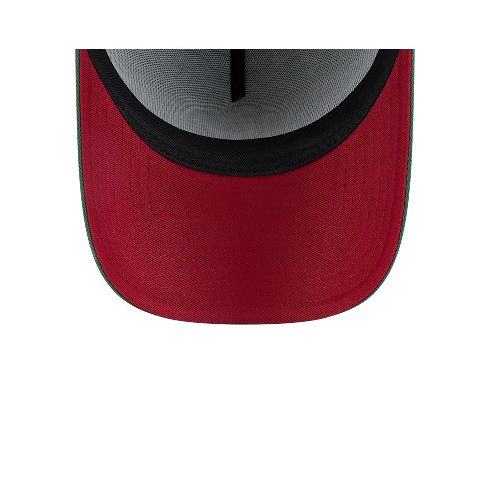 LA Dodgers Hat - Cilantro Green Metallic 9Forty A-Frame MLB Snapback Cap - New Era