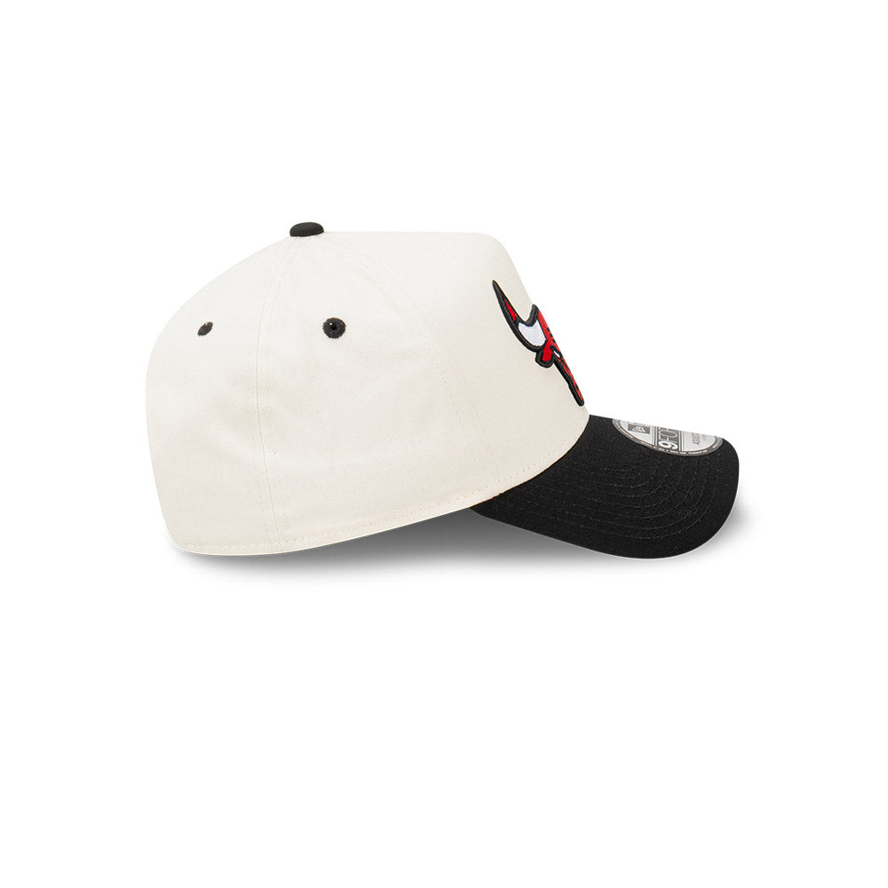 Chicago Bulls Hat - Ivory Blaze 9Forty A-Frame NBA Snapback Cap - New Era