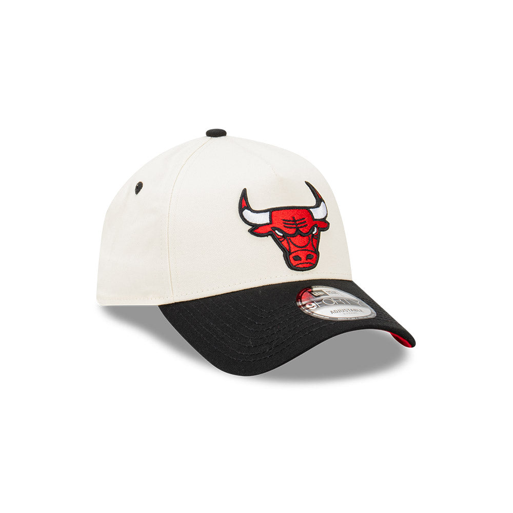 Chicago Bulls Hat - Ivory Blaze 9Forty A-Frame NBA Snapback Cap - New Era