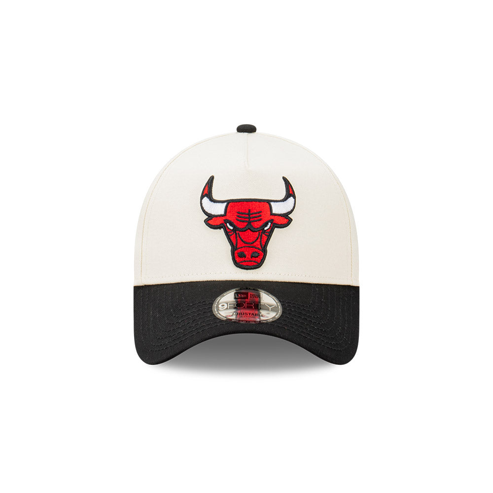 Chicago Bulls Hat - Ivory Blaze 9Forty A-Frame NBA Snapback Cap - New Era