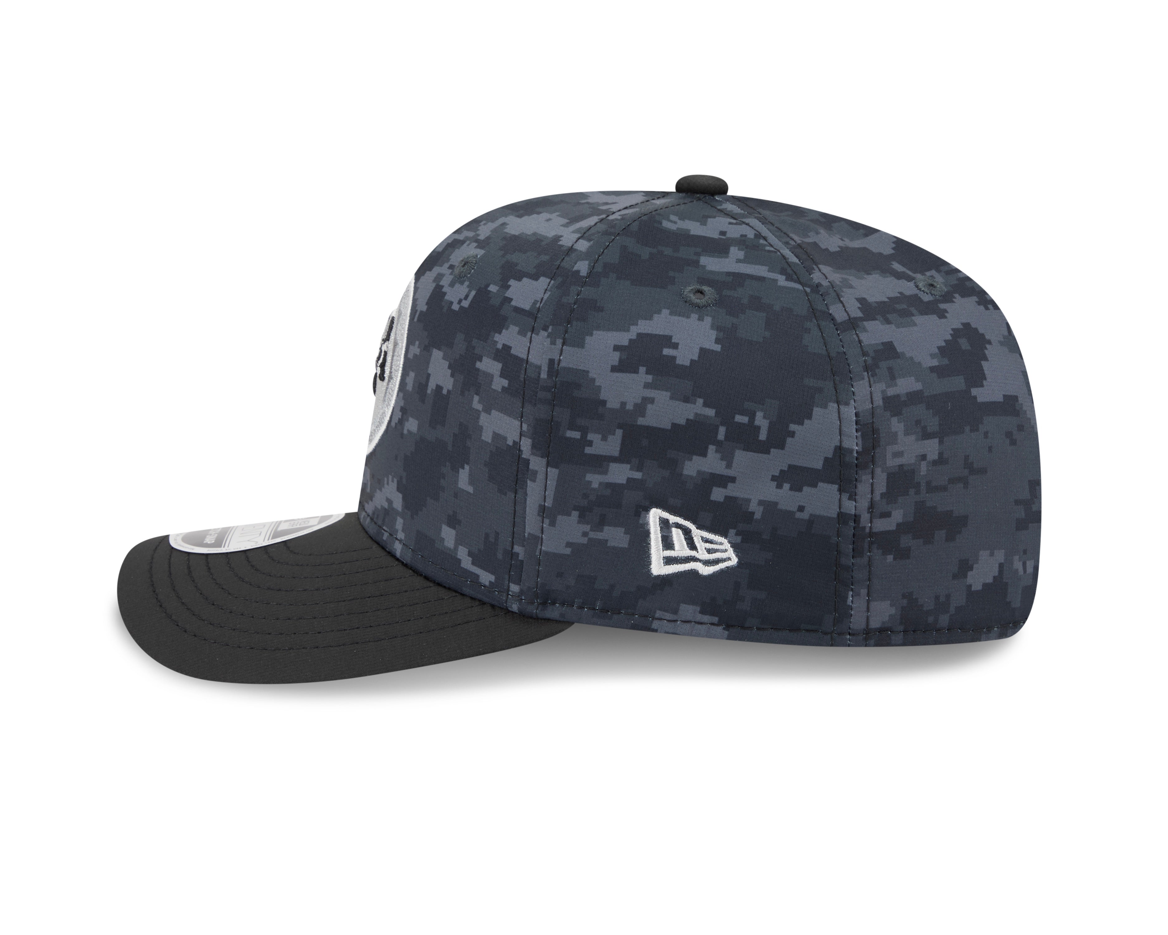 Miami Dolphins Hat - Dark Camo Salute To Service Alternate NFL 9Seventy Adjustable Stretch Snapback Cap - New Era