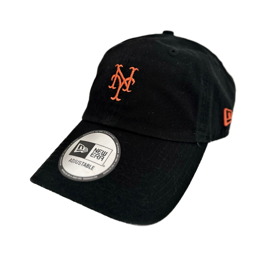 New York Mets Hat - MLB 9forty Black Strapback - New Era