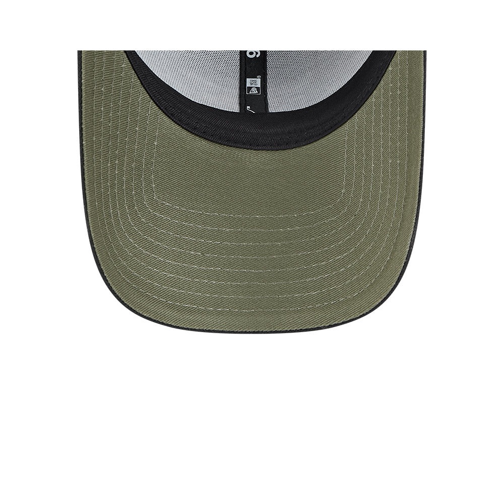 Chicago Bulls Hat - Black Olive NBA 9Forty Snapback Cap - New Era