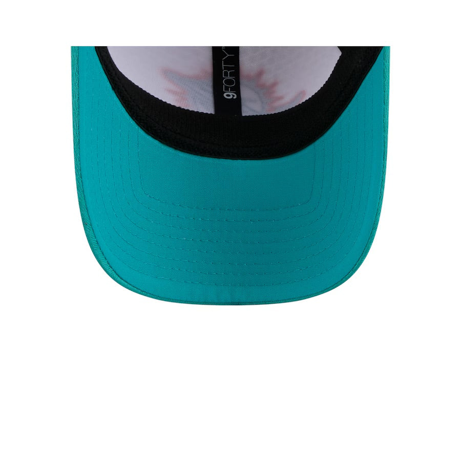 Miami Dolphins Kids Hat - Training Camp Collection 2-Tone 9Forty Kids NFL Stretch Snapback Cap - New Era